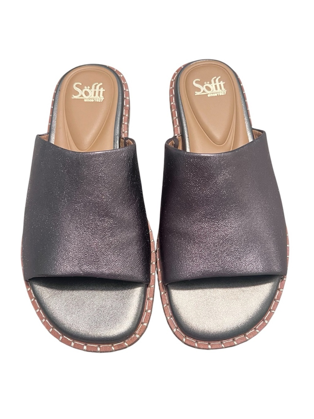 Söfft Noble II Flat Sandals - Dark Pewter